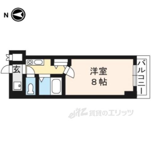 NAVI2(1K/5階)の間取り写真