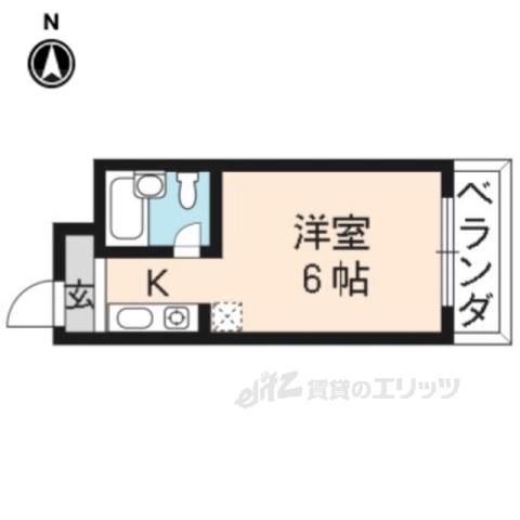 グレースヨシダ(1K/5階)の間取り写真