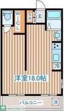 TMビル(ワンルーム/2階)の間取り写真
