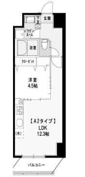 ORANGE PORTE オランジュ・ポルト(1LDK/9階)の間取り写真