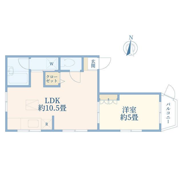 小山2丁目戸建1階部分(1LDK/1階)の間取り写真