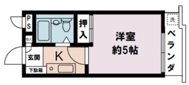 PLENDY清瀬(1K/1階)の間取り写真