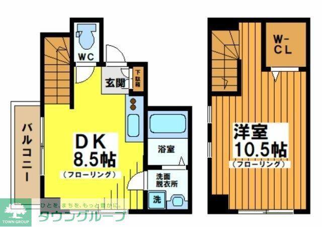レジデンスミヤビ(1DK/1階)の間取り写真