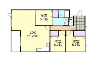 ASSO LUSSO(3LDK/2階)の間取り写真