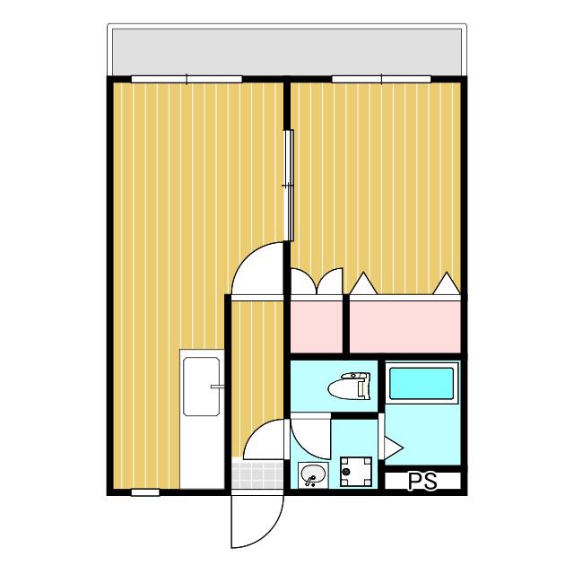 あいびー21(1LDK/2階)の間取り写真
