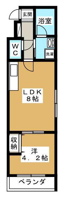 EASE京都室町(1LDK/3階)の間取り写真