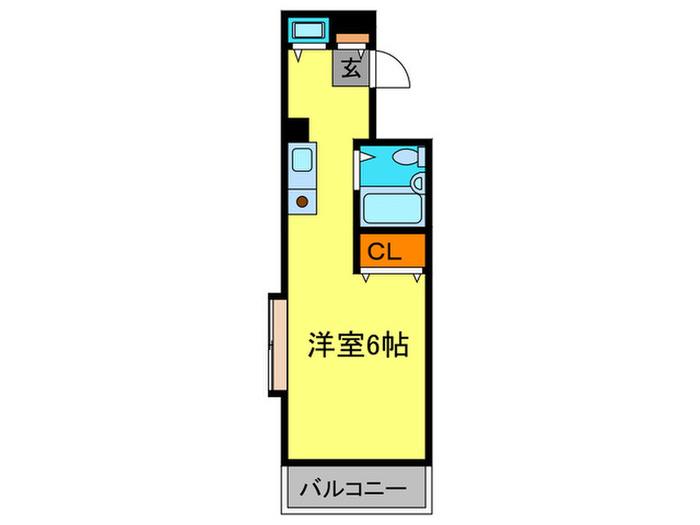 ジョイフル西宮II(ワンルーム/3階)の間取り写真