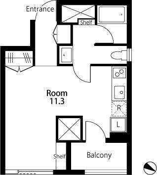 LINDEN HAUS (ワンルーム/7階)の間取り写真
