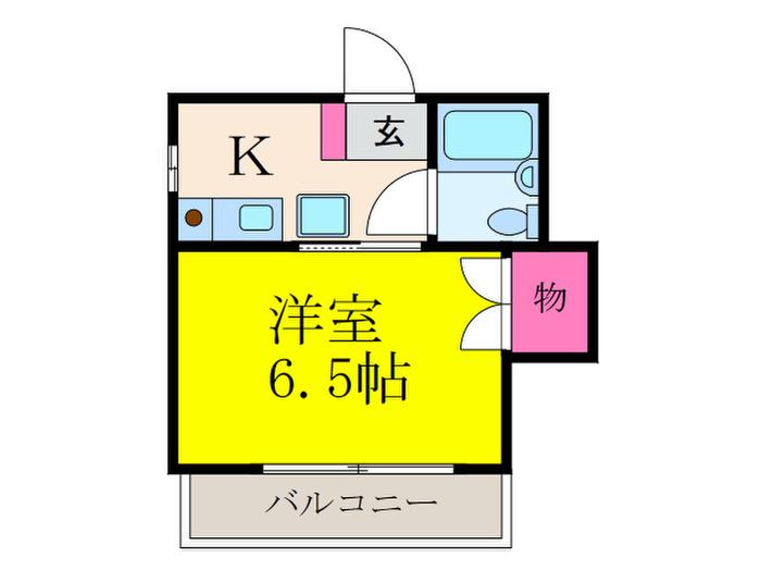 ネオメゾンふるや(1K/4階)の間取り写真