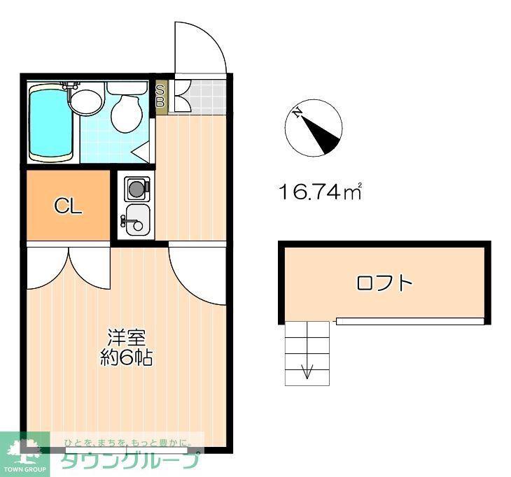 EA南柏(1K/1階)の間取り写真