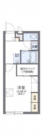 レオパレス六甲北二番館(1K/2階)の間取り写真
