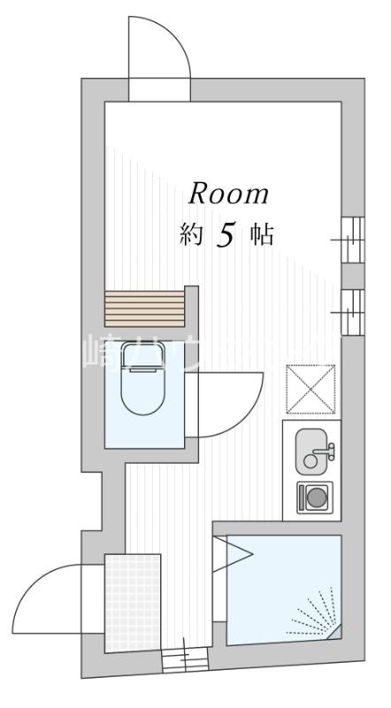 フルール新宿・淀橋(ワンルーム/1階)の間取り写真