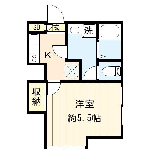 KA RESIDENCE NISHINIPPORI(1K/2階)の間取り写真