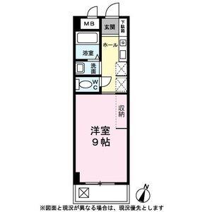 シフォン日和(ワンルーム/3階)の間取り写真