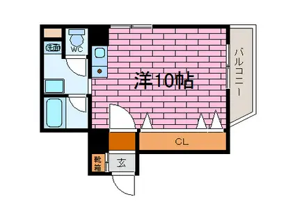 エトワール山手KOYAMA(ワンルーム/2階)の間取り写真