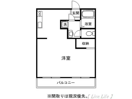 鈴木グリーンハイツ(1LDK/1階)の間取り写真