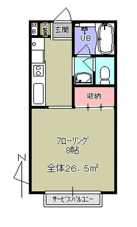 ミルブレー 2階階 間取り