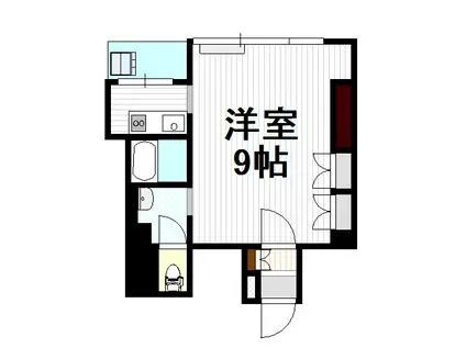 シルクルーム7番館(ワンルーム/3階)の間取り写真