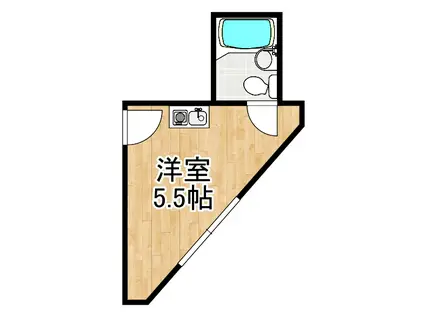 コーポ汐ノ宮C(ワンルーム/1階)の間取り写真