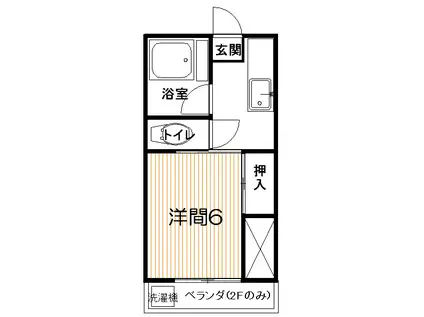 マンション武田(1K/1階)の間取り写真