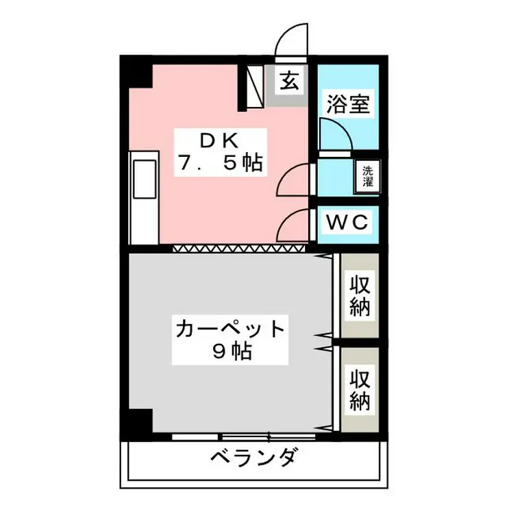 オカベ荻窪マンション 2階階 間取り