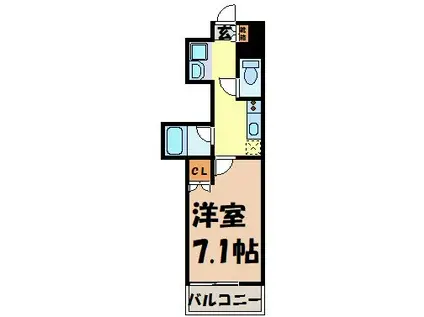 ラムセス大須(1K/6階)の間取り写真