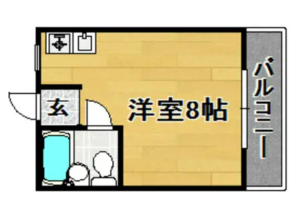 プレアール上新庄III(ワンルーム/2階)の間取り写真