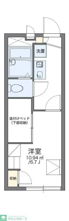 レオパレスオープンハウス21 2階階 間取り