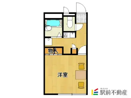 レオパレス若宮 II(1K/1階)の間取り写真