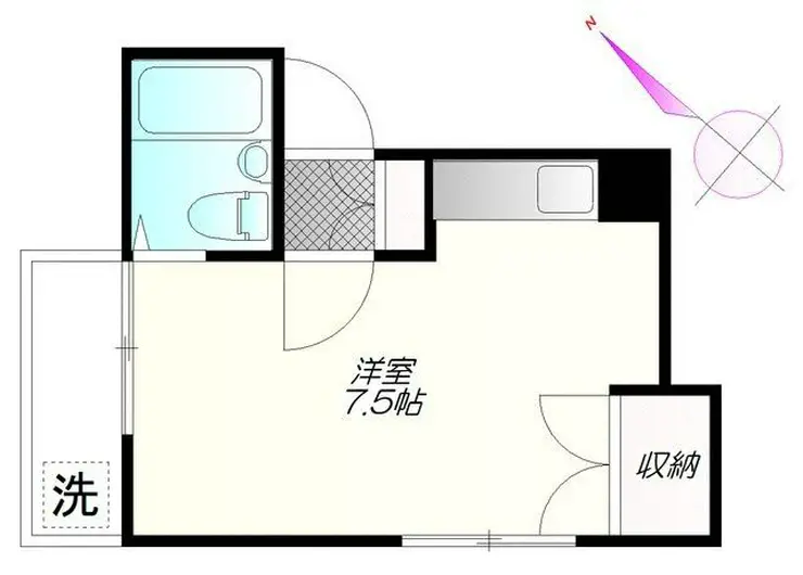 柿の木坂アサヒハイツ 3階階 間取り