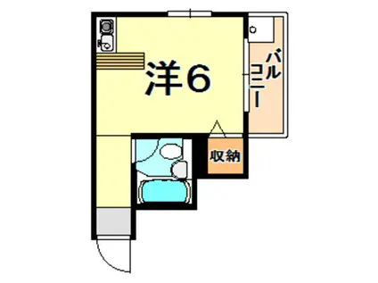 インフィールド甲南(ワンルーム/3階)の間取り写真