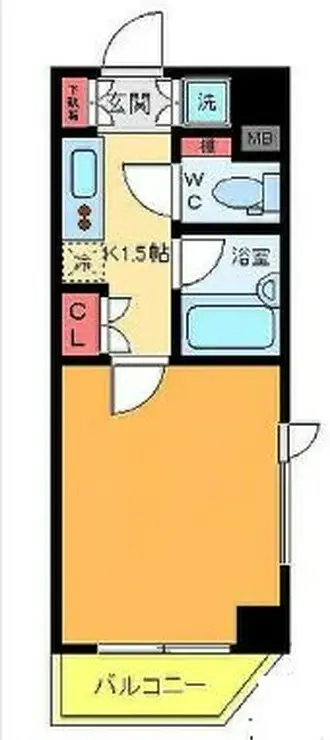 ルーブル錦糸町 6階階 間取り