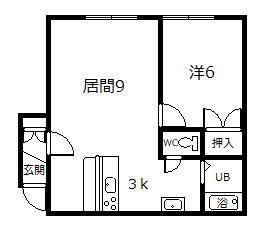 アスティ(1LDK/1階)の間取り写真