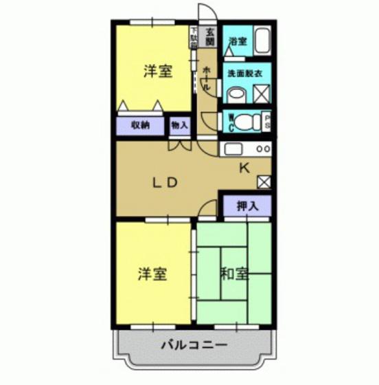 カーサフェリーチェI(3LDK/3階)の間取り写真
