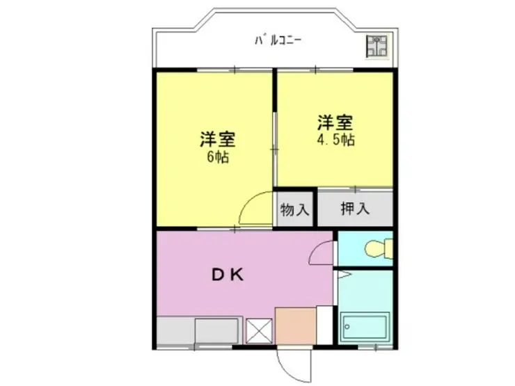 レジデンス大野 1階階 間取り