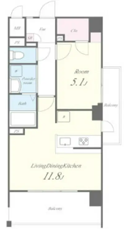 エリヴィエール 7階階 間取り