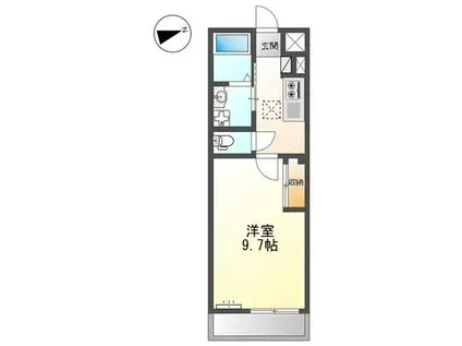 シーサイドレジデンスNK(1K/2階)の間取り写真