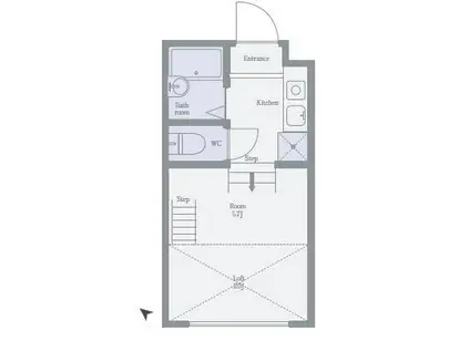 KA.MAISON(ワンルーム/1階)の間取り写真