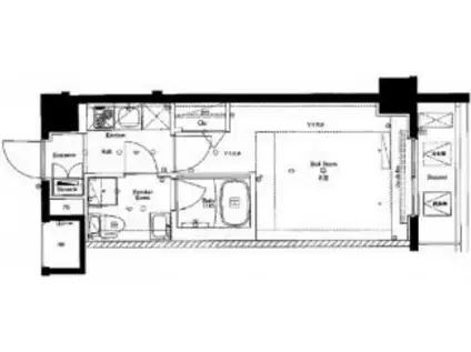 AZEST東十条(1K/4階)の間取り写真