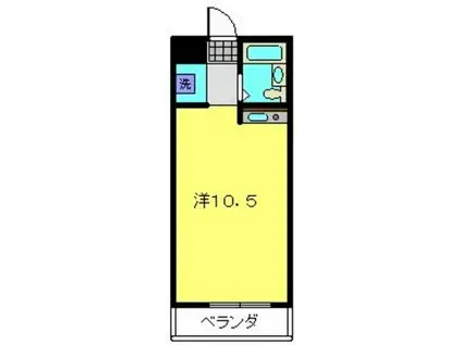 アークヒルズ弘明寺(ワンルーム/2階)の間取り写真