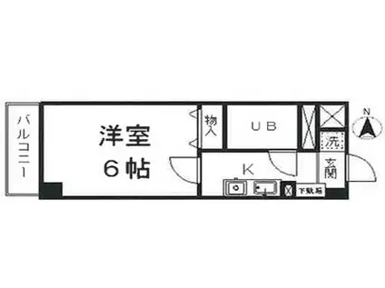 サンシティ森林公園(1K/1階)の間取り写真