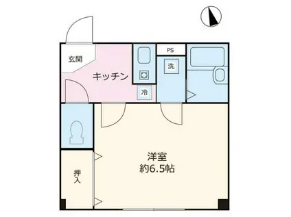 レイハウス横濱鶴見2(1K/2階)の間取り写真