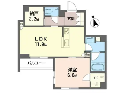 ピン シャン(1SLDK/3階)の間取り写真