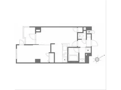 アルティザ自由が丘(1LDK/2階)の間取り写真