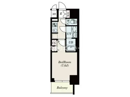 S-RESIDENCE熱田II(1K/11階)の間取り写真