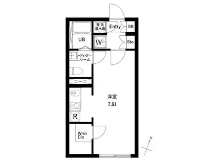 アーバンパーク下北沢(ワンルーム/3階)の間取り写真