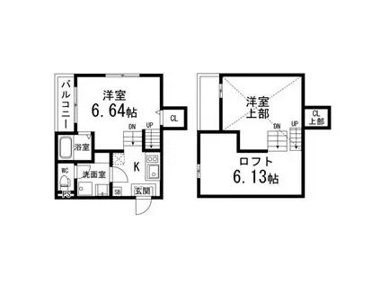 ARCOBALENO(1K/2階)の間取り写真