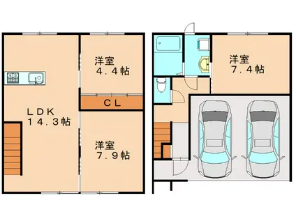 LEON REGALO(3LDK/1階)の間取り写真