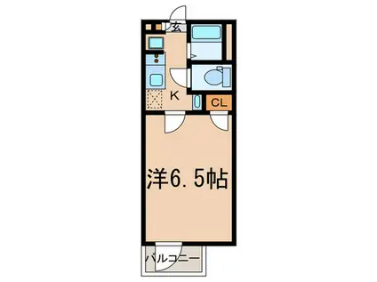 アミュレット武蔵小杉(1K/2階)の間取り写真