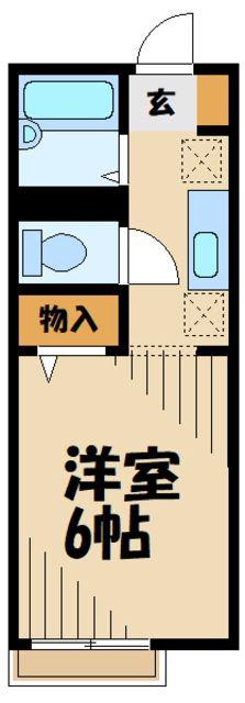 メゾンシーナ(1K/1階)の間取り写真